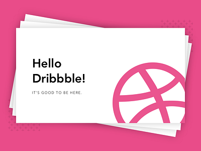 Hello Dribbble! first hello shot