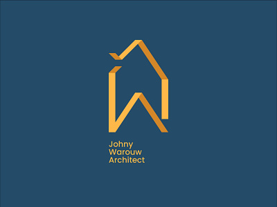 JOHNY WAROUW ARCHITECT LOGO branding design graphic design logo vector