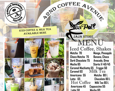 Iced Coffee Banner for our Food Cart branding design graphic design illustration logo vector