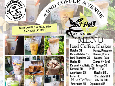 Iced Coffee Banner for our Food Cart