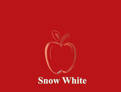 Apple Snow White apple logo snow white