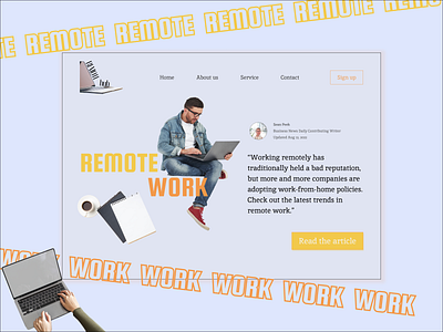 "Remote work" card card design remote ui ux work