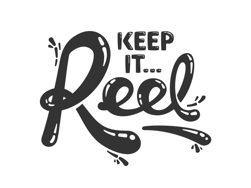 Keep It Reel custom type gif hand lettering reel showreel typography