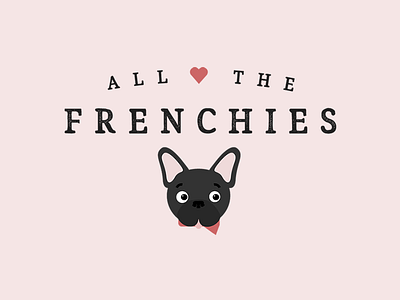 All The Frenchies Brand Design brand design branding feminine brand kids brand logo logo design pet brand