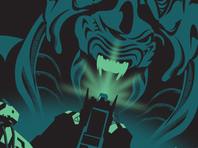 Alien:Visions artwork design fox graphic illustration illustrator vector