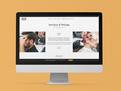 Barbershop Website - Services & Pricing Page