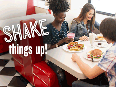 Email Advertisement "Shake Things Up" advertisement design email ad email blast food gif photoshop restaurant