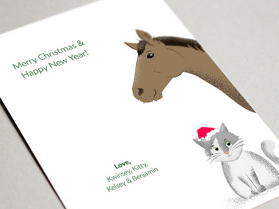Christmas Card 2018 (back) christmas christmas card design illustration photoshop typography