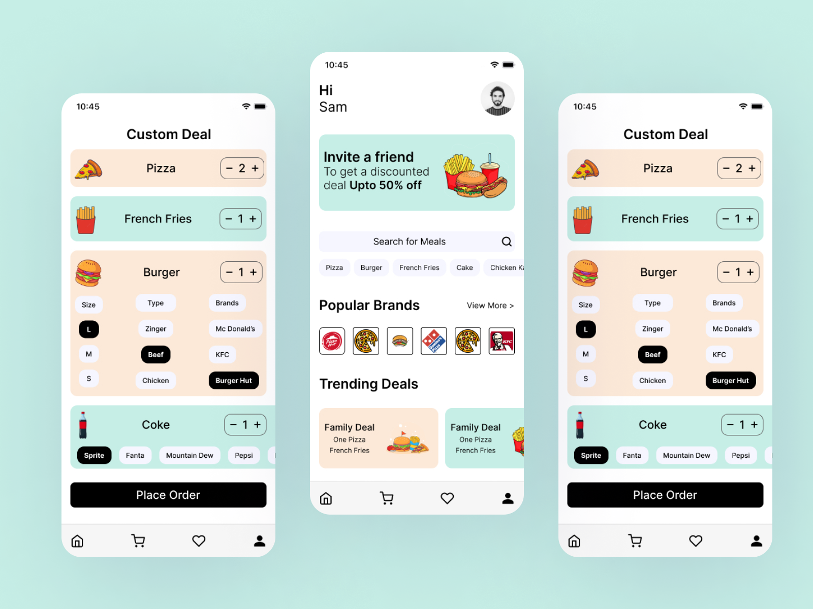 Food App Ui/Ux Design by Izhan Jamil on Dribbble
