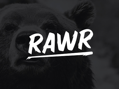 RAWR Logo Text custom fur lettering logo logotype rawr sports text typography