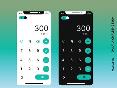 DailyUI #004- Calculator