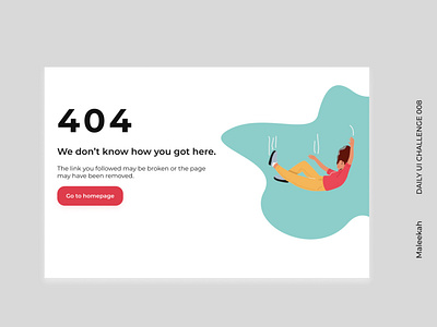 DAILY UI CHALLENGE 008- 404 Page