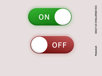 DailyUI Challenge 015- On/off switch