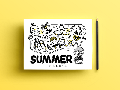 My memories about summer (Day5) doodle illustration