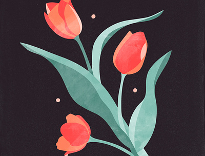 momma's day flowers flower illustration tulips