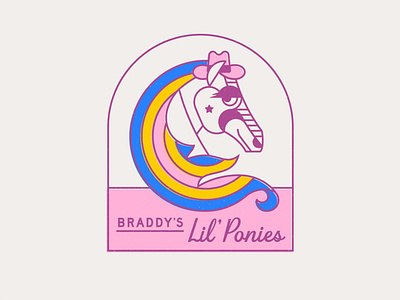 New year, new team branding design drawing horse illustration logo pony running type