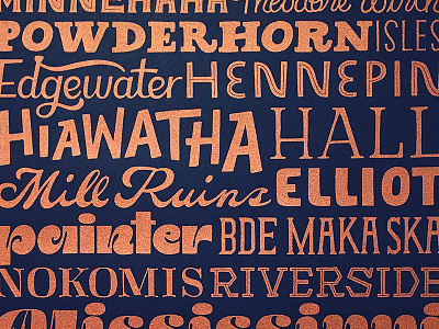 Posters for Parks design illustration minneapolis parks poster type typography