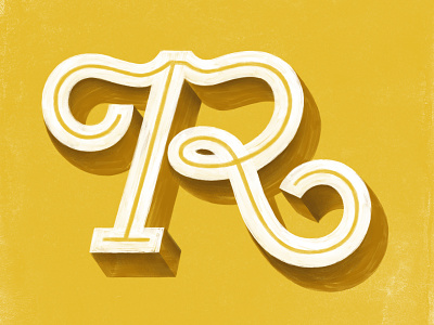 Yella fella design drawing illustration r sketch type typography