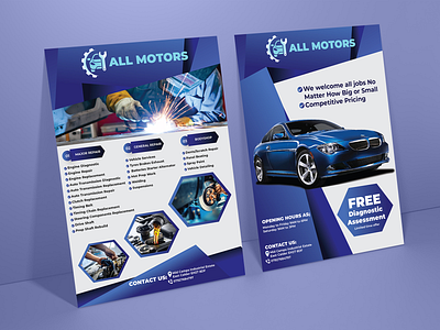 AUTOMOBILE FLYER ads automobile automobile flyer banners design flyer graphic design marketing poster