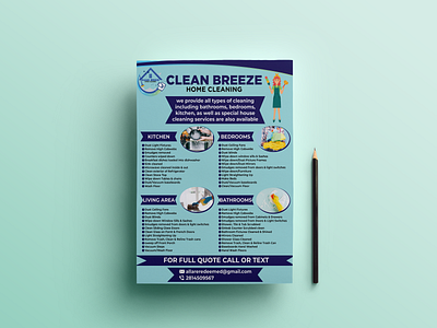 HOME CLEANING ads banners branding flyer graphic design home cleaning home cleaning flyer poster