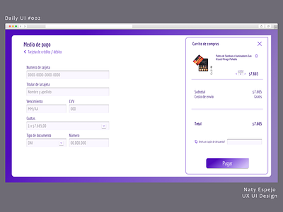 Daily UI ::002:: Credit card checkout dailyui design illustration ui uidesign ux uxdesign uxuidesign web