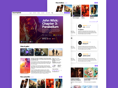 StreamingGuide - Kino.dk design design system movie online visual identity design website