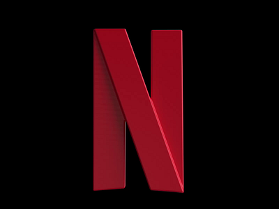 3D Icon - Netflix after effects animation branding cinema 4d illustration logo motion graphics redshift redshift3d ui