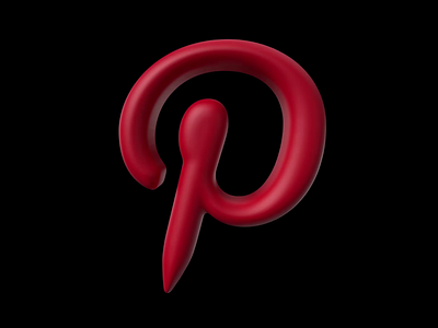 3D Icon - Pinterest 3d 3d icon animation branding cinema 4d graphic design logo motion graphics redshift ui