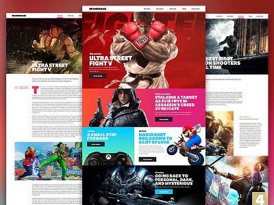 Magazinr sketch theme videogames website wordpress work in progress