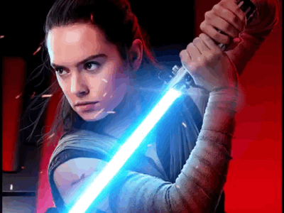 Rey animation cinemagraph justforfun practice rey star wars werble