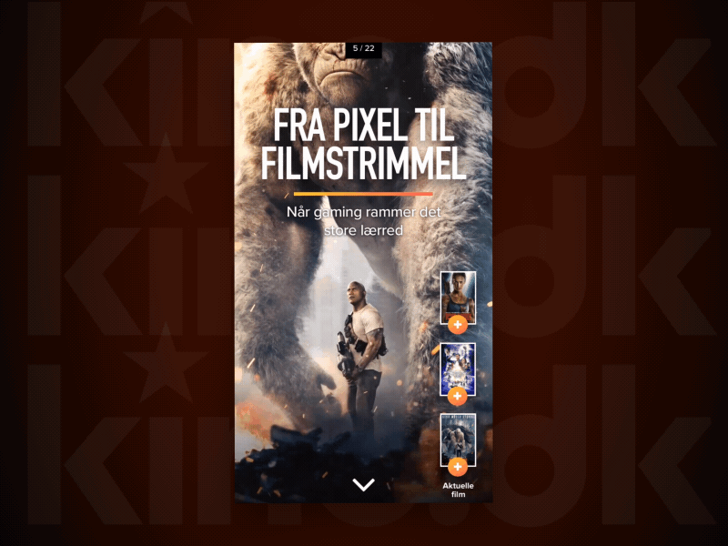 Kino.dk - issue 3 - article intro after effects animation app cinemagraph design editorial loop magazine motion graphics motion still video game