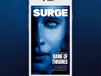 Surge - Digital magazine cover after effects animation app artwork cinemagraph design editorial magazine motion graphics motion still prototype ui