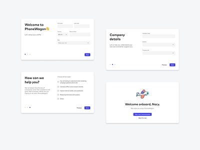 Onboarding steps onboarding saas web design