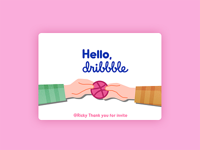 Hello Dribbble! debut dribbble first hello short shot welcome