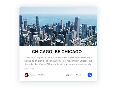 Daily ui - #010 Social Share chicago daily ui challenge010 daily ui daily ui challenge interface social share ui design visual design