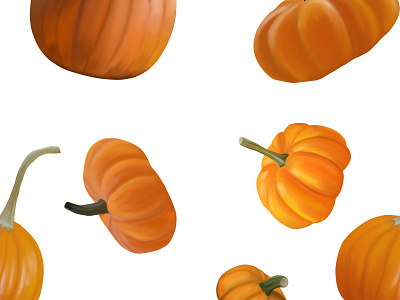 Seamless pumpkin pattern