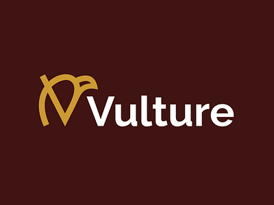 Vulture Logo abstract animal animal logo bird bird logo graphic design lettermark lineart logo logodesigner logomark vulture vulture logo