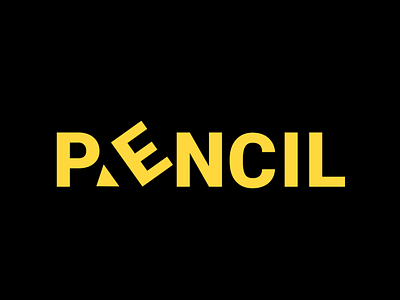 Pencil Logo branding graphic design lettermark logo logodesigner logomark pencil pencil art pencil draw pencil logo wordmark wordmark logo