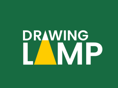 DRAWING LAMP branding dual meaning graphic design lamp lamp logo lettermark light logo logodesigner logomark pen pen logo pencil wordmark