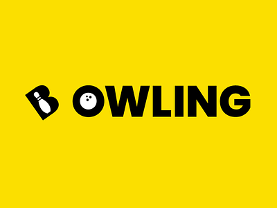 Bowling Logo bowling bowling logo branding graphic design lettermark logo logodesigner logomark logotype wordmark