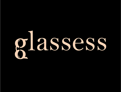 glassess wordmark branding glass glassess graphic design lettermark logo logodesigner logomark logotype wordmark