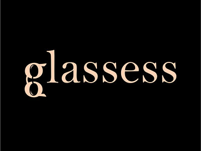 glassess wordmark