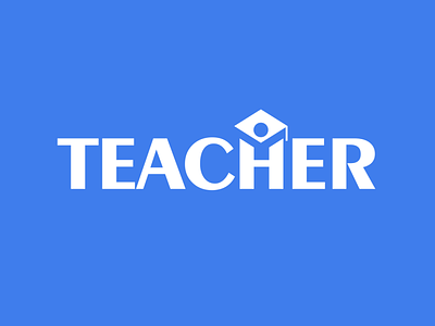 Teacher Logo branding design education education logo graphic design lettermark logo logodesigner logomark teacher teacher logo wordmark