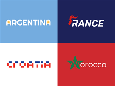 wordmark World Cup 2022 edition argentina branding croatia design france graphic design lettermark logo logodesigner logomark morocco wordmark worldcup worldcup2022