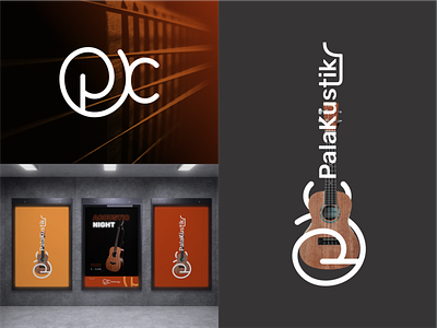 Palakustik - Brand Identity acoustic branding graphic design guitar lettermark logo logodesigner logomark music music design musik aceh wordmark