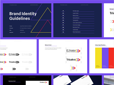 Brand Identity Guidelines - Tricakra brand designer brand guideline brand identity branding branding designer guideline layout lettermark logo logodesigner logomark