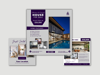 Real Estate Post adobe illustrator branding design digital design graphic design illustration instagram post instagram stories post printables real estate social media design social media post