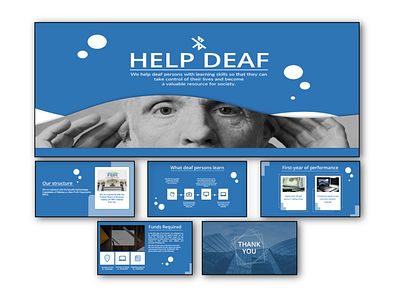 Help Deaf Slides adobe illustrator animation slides digital design graphic design pitch deck powerpoint presentation slides printables slides transition slides