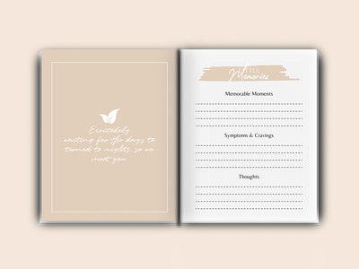 Minimalist Baby Memory Book