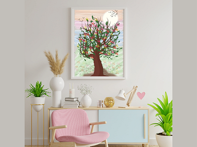 Tree of Life | Watercolour Digital Art